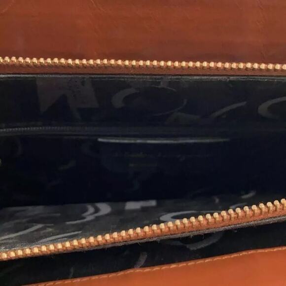 Salvatore Ferragamo tote bag leather Brown Gancini gold hardware shoulder - Picture 11 of 11